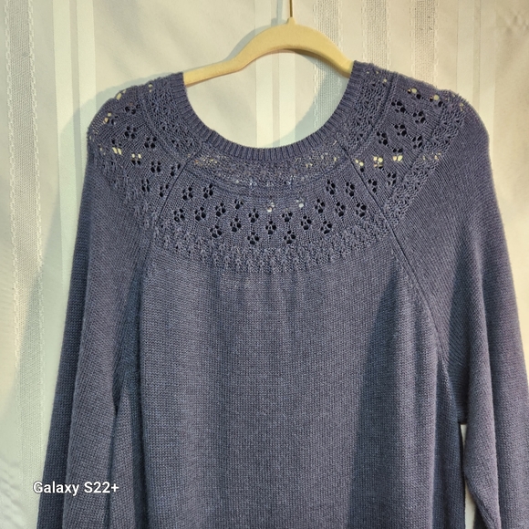 SOMONA BLUE PLUS SIZE LONGSLEEVE SWEATER SIZE XXL - Picture 5 of 11